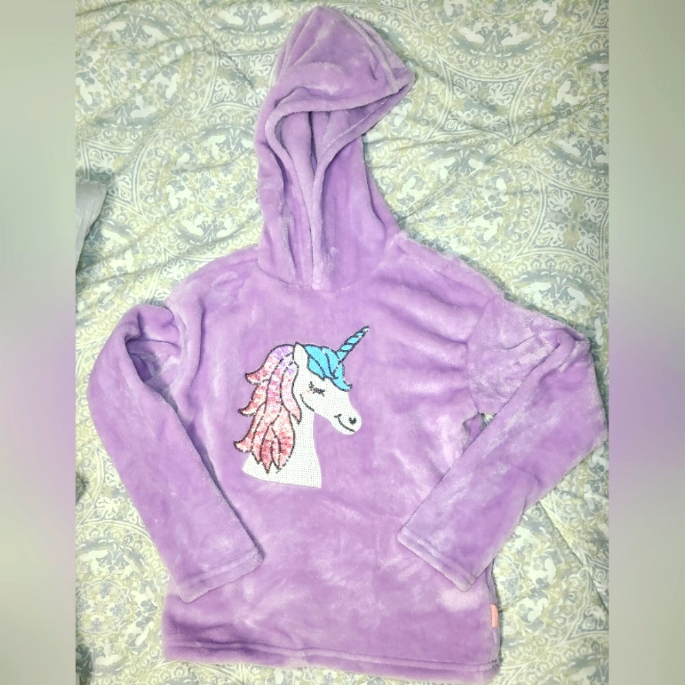 BCBG Plush Unicorn Hoodie Size 10/12
